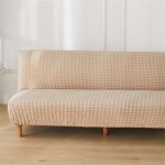 Csparkv - beige, 3 places)housse de canap� sans accoudoir �lastique canap� 2 / 3 places, seersucker housse ...