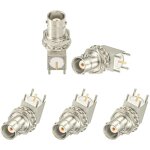 Csparkv - connecteur bnc 50 ohms bnc femelle bulkhead � souder pcb montage connecteur angle droit adaptateur ...