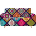 Csparkv - housse de canap� 3 places avec accoudoirs extensible, rev�tement de canap� antid�rapante �lastique ...