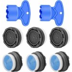 Csparkv - mousseur robinet m18, 6 pices aerateur robinet economie eau avec filtre, arateur de robinet ...