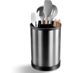 Csparkv porte - ustensiles de cuisine rotatif, panier � couverts en acier inoxydable, organisateur d'ustensile ...