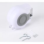 Csparkv - schoir mural rtractable, blanc, 26m d'tendage (13m x 2)
