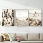 Tableau décoration murale 3x (30x42cm)mindful beige beach sans cadres - set de poster premium pour la ... Tableau décoration murale 3x (30x42cm)mindful beige beach sans cadres - set de poster premium pour la ...