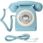 Ct?8019 t�l�phone fixe r�tro, design classique � cadran rotatif, t�l�phone de bureau filaire � l'ancienne ...