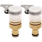 Ct adaptateur universel pour robinet de bain vers tuyau d'arrosage, 1 / 2 pouce et 3 / 4 pouce 2 - en ...