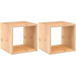 Astigarraga - cube de rangement en pin massif dinamic lot de 2