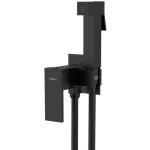 Cubemix - mitigeur de bidet encastr�, avec douchette et corps d'encastrement, noir mat cm040b - sapho ...