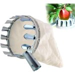 Alovez - cueille fruits, 1 rcuprateur de fruits, cueille fruits mtal, cueille fruits avec sac, ramasse ...