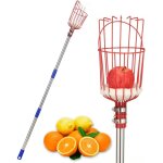 [jamais utilis] cueille - fruit pour pommes, poires, agrumes - dmontable 4m cueillettes avec panier ...