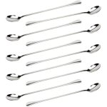 Cuill�res � caf� - acier inoxydable - lot de 10 - long manche - r�sistantes - compatibles lave - vaisselle ...