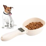 Aougo - cuillre  mesurer pour chien, cuillre pese avec cran lcd pour nourriture croquette de chien ...