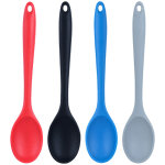 Cuill�re en silicone antiadh�sive pour cuisine, p�tisserie et m�lange.
