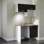 Kitchenette k02l - pt - 120 cm avec plan de travail et évier - emplacements frigo, hotte et micro - ondes ... Kitchenette k02l - pt - 120 cm avec plan de travail et évier - emplacements frigo, hotte et micro - ondes ...