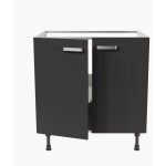 Cuisibane - meuble sous vier - 80 cm - noir