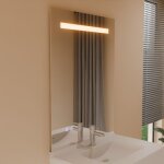 Cuisibane - miroir lumineux eleg plus 80x105 cm - led r�glable, antibu�e, interrupteur sensitif