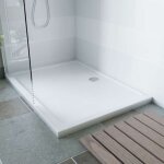 Cuisibane - receveur de douche 120x90 cm acrylique extraplat crysta - blanc