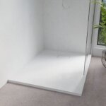 Cuisibane - receveur de douche 120x90 cm extra plat - saphir - blanc