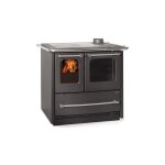 La nordica - cuisinire  bois sovrana easy evo 2. 0 7. 5 kw noir - avec couverle