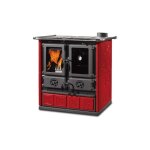 La nordica - cuisini�re � bois raccordable rosetta 5. 0 maiolica 7. 9 kw bordeaux