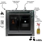 Cuisinière à granulés 11, 5 kw astrid pellet mbs - couleur inox Cuisinière à granulés 11, 5 kw astrid pellet mbs - couleur inox