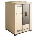 Cuisini�re � granul�s - punto fuoco lea 7. 2 kw ivoire