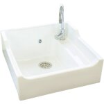 Cuisissimo - evier timbre d'office cramique blanc honor 1 bac