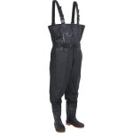 Vidaxl cuissardes avec bottes et ceinture noir taille 44