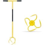 Cultivateur de griffe de jardin et poign�e avec manche - griffe de sol manuelle - griffe de d�sherbage ...