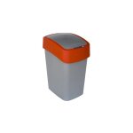 Flip bin - poubelle 25l  couvercle basculant - pour cuisine, bureau, salle de bain - 26 x 34 x 47 cm ...