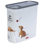 Curver petlife conteneur de nourriture sche pour chien 2 kg 20, 5 x 8, 6 x 19, 40 cm 3253924832159