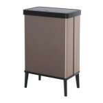 Curver - poubelle verto haute capacit de 54 l avec couvercle poussoir, design lgant, assemblage facile, ...