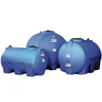 Cuve récupération eau de pluie 300l - réservoir aérien horizontal bleu - polyéthylène - elbi cho Cuve récupération eau de pluie 300l - réservoir aérien horizontal bleu - polyéthylène - elbi cho