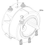 Candy - cuve. . lave - linge d'origine Candy - cuve. . lave - linge d'origine