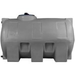 Cuve rcupration eau de pluie 300l - rservoir arien horizontal gris - polythylne - elbi cho