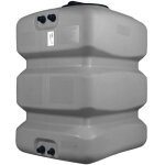 Cuve r�cup�ration eau de pluie 500l - r�servoir a�rien compact gris - poly�thyl�ne - elbi cpn