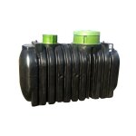 Cuve de stockage 2000l de rcupration d'eau de pluie , 2 trappes  enterrer