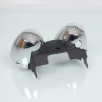 Cuvelage de compteur chrom� et noir g�n�rique pour moto kawasaki