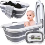 Cuvette pliante, bassine, baignoire en silicone, grande, confortable avec drain, neuf