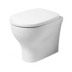 Azzurra - cuvette sur le sol en c�ramique 35. 5x54. 5 cm blanc brillant ceramica pratica - avec abattant ...