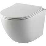 Godart - cuvette wc suspendu gain de place 48 cm sans bride blanc brillant - corolla