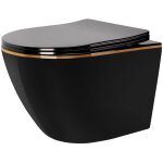 Cuvette wc suspendue rea carlo mini tornado black