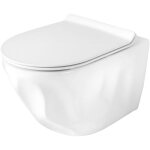 Cuvette wc suspendue rea gustavo rimless white