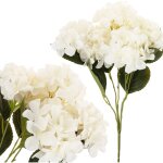 Cv28571 - 1 hordranse magnifique bouquet d'hordranse fleurs artificielles blanches r�alistes x5