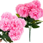 Cv31148 - 3 dahlias bouquet de dahlias artificiels, dahlia en bouquet de fleurs roses, plus belle que ...