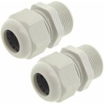 Cyclingcolors - 2x presse toupe crou de cble en polyamide pa gris ral 7035 tanche ip68 connecteur ...