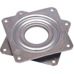 Plateau rotatif carr� plaque pivotante � roulement � billes 80 x 80mm tv plaque pivotant meuble hifi ...