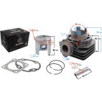 Cylindre pour scooter 2t 50cc, tgb / suzuki