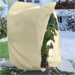 1. 2x1. 8m voile d'hivernage, protection plantes hiver avec cordon et fermeture clair, rutilisable ...