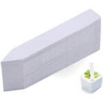 100 pi�ces �tiquettes de plantes en plastique, �tiquettes de jardin en plastique blanc, �tiquettes de ...