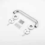 1pc barre d'appui en acier inox poigne de baignoire de salle de bain pour wc toilette pour personnes ...